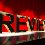 Review Word On Stage Showing Evaluation And Feedback